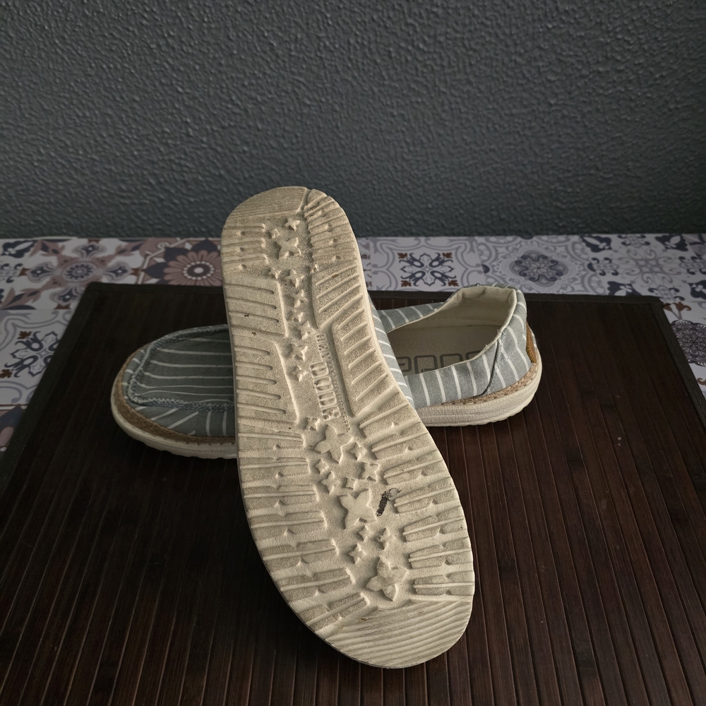 Woman's Heydude Striped Loafers - Picture 3 of 3